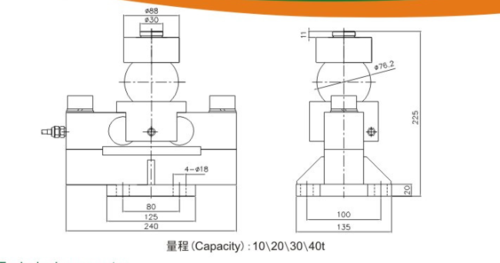 Truck Scale Weighbridge Load Cell With Bridge Type / Column Type 10 Ton